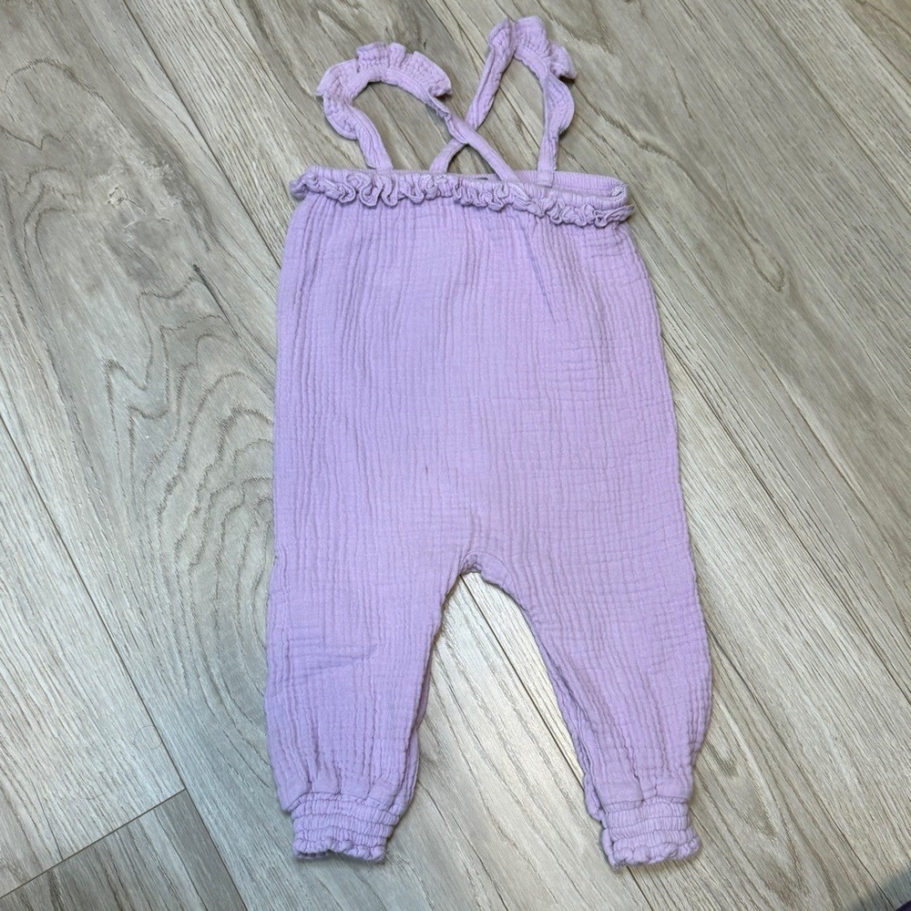 Emily & Oliver Pink and Purple‎ Baby Rompers - Picture 6 of 7